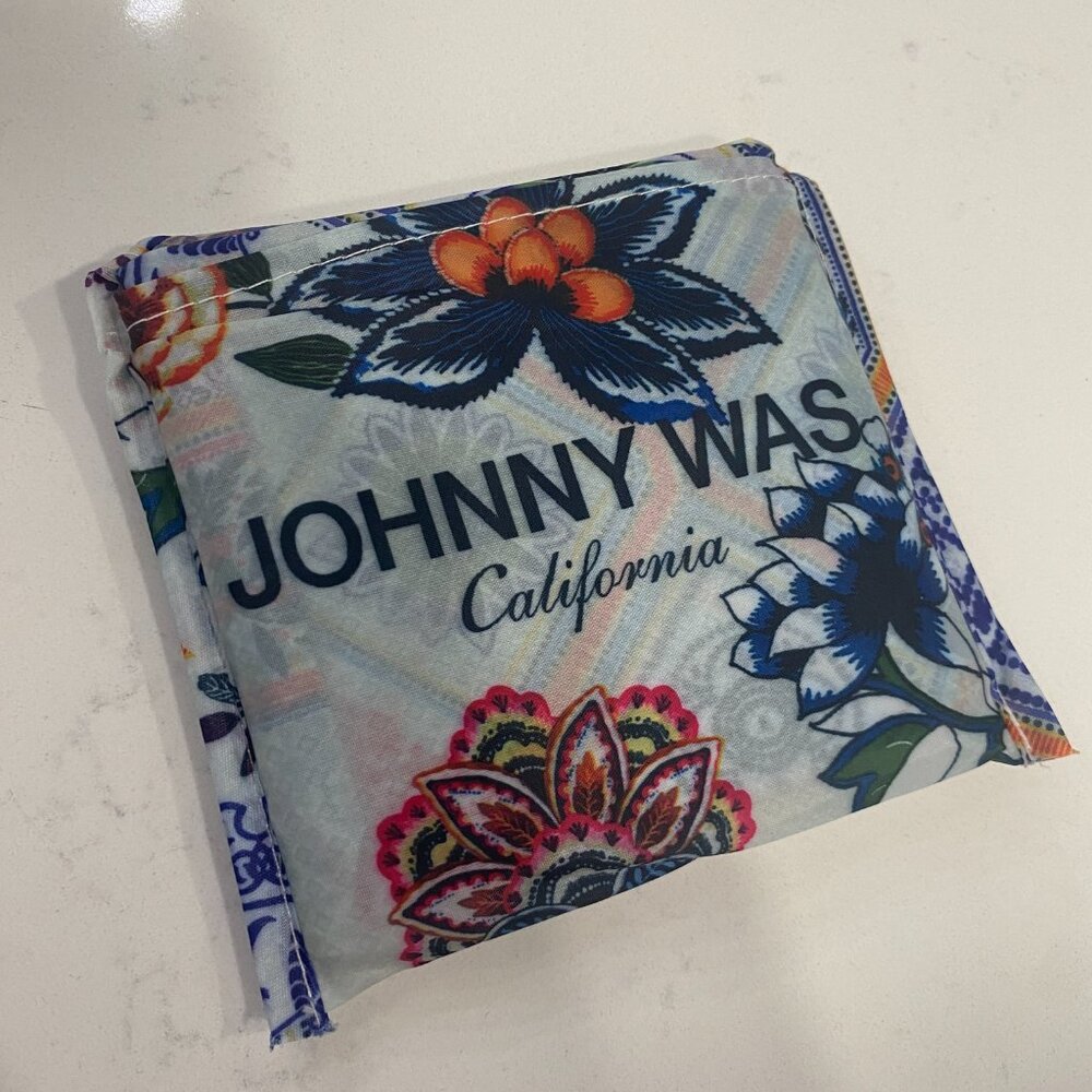Johnny Was California Reuseable Boho Nylon Tote Bag